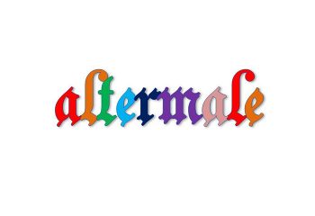 Altermale logo for The WereHouse Manila, a gay sauna bathhouse. Colorful, gothic-style lettering. Best gay bathhouse in Manila.