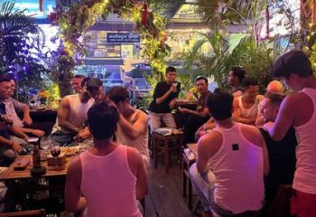 Space Hair Salon & Bar, Phnom Penh. Gay travelers enjoy drinks and music at this popular gay-friendly bar in Cambodia.