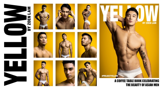 Yellow book cover featuring Asian gay men. A coffee table book celebrating the beauty of Asian men, by Zoen Lam. #ProjectYellow. Gay travel advice.